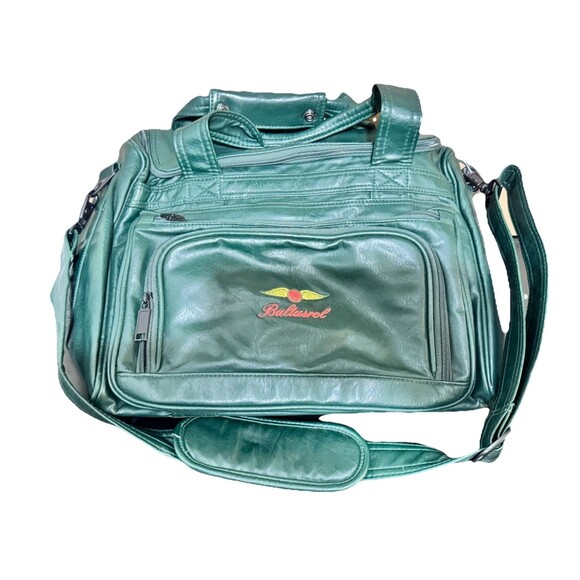 Vintage Baltusrol Golf Club Duffel Bag Green Leather Travel Gym Carry-On - Picture 1 of 4